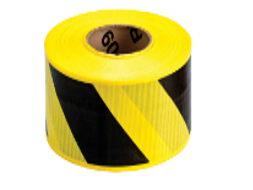 Baricade tape black and yellow