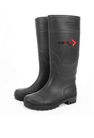 Gum Boots Without Steel Black Color