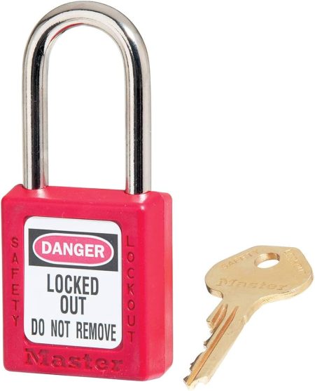 "SAFETY PADLOCK (DUST-PROOF COVER)"